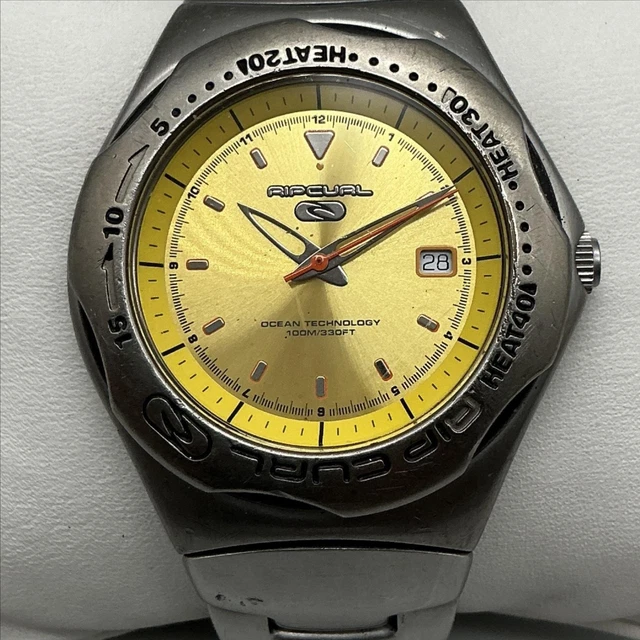 RIP CURL OCEAN Tech Quartz Date 100m Blue Dial Stainless  display picture 1