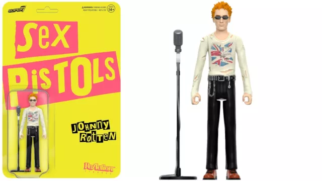 Super 7 Sex Pistols ReAction Figure -  Johnny Rotten