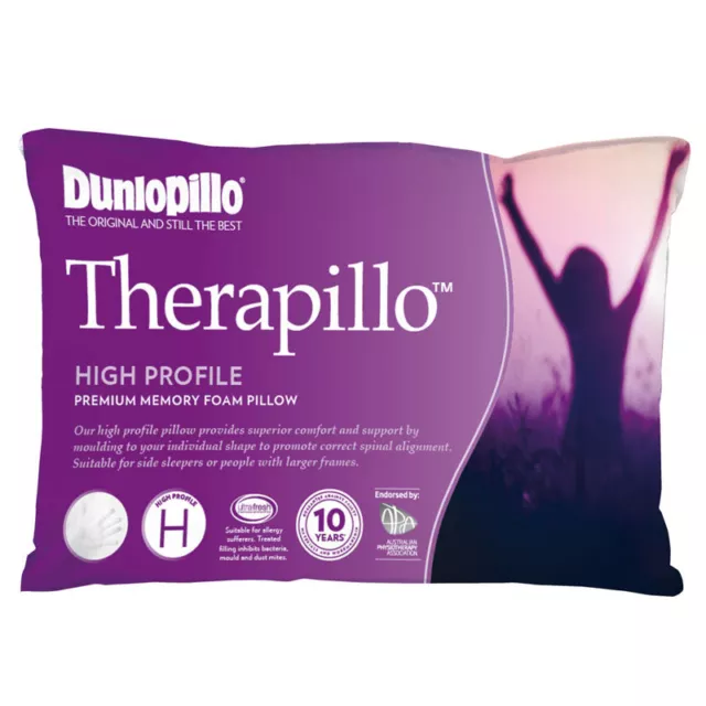 Dunlopillo Therapillo PREMIUM MEMORY FOAM High Profile Pillow