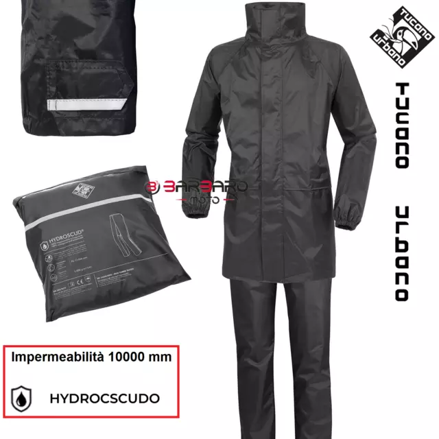 Completo Antipioggia Giacca Pantalone Moto Tucano Urbano Set Diluvio Start 567