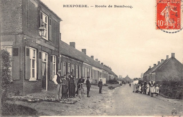Antique Dept 59 Nord Postcard - Rexpoede Route de Bambecq
