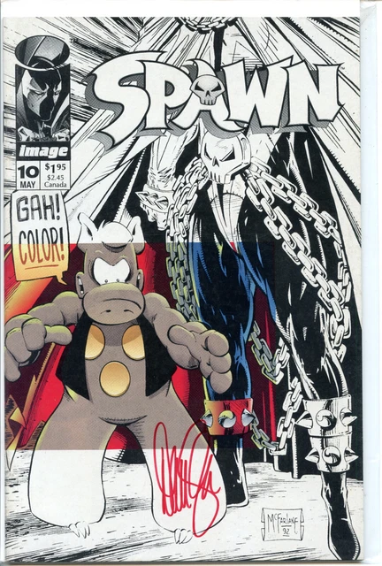 Todd McFarlane SPAWN #10 Fine/VF IMAGE 1992 Signed by Dave Sim CEREBUS