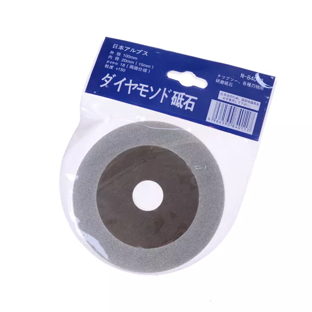 100mm 4'' Glass Stone Grinding Cutting Tool Diamond Coated Flat Wheel DisN.pj