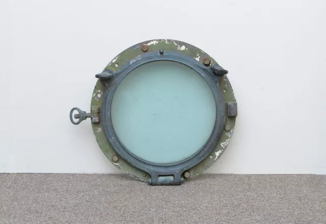 porthole old vintage brass bronze ship boat wreck original port hole 57 cm