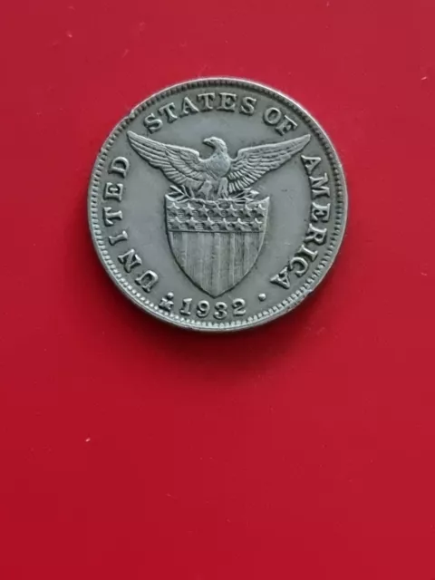 1932 Philippines USA Five Centavos