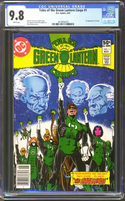 Tales Of The Green Lantern Corp  #1 - Cgc 9.8 Wp Nm/Mt - Newsstand - 1St Arisia