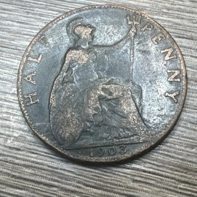 1903 half penny Ref 364