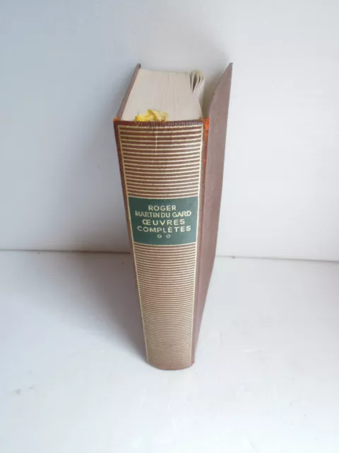 La Pléiade Roger Martin du Gard  Œuvres Complètes  tome 2  1955