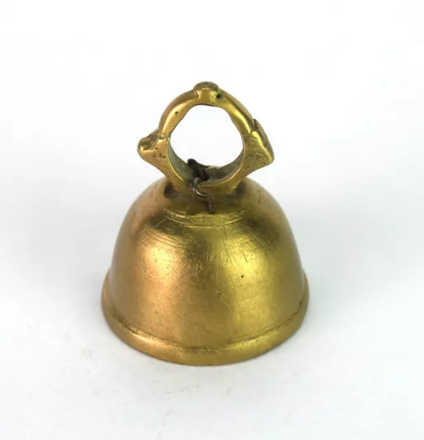Antique Indian Religious Solid Brass Ritual Bell Nice Halloween gifts G70-283
