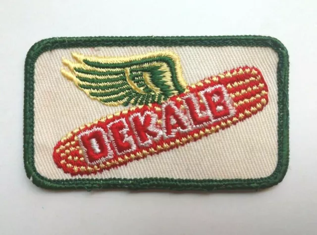 Vintage DEKALB Patch Corn Seed Farming Agriculture Company Ad Promo Logo Sew-on