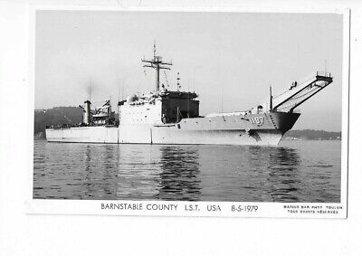 Etats Unis Marine De Guerre  Navire Uss  Lst Barnstable County