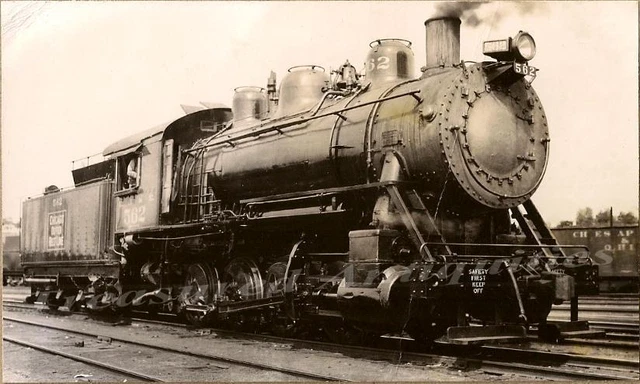 1930s Elgin Joliet & Eastern Railway No. 562 Steam Engine Locomotive Train Photo