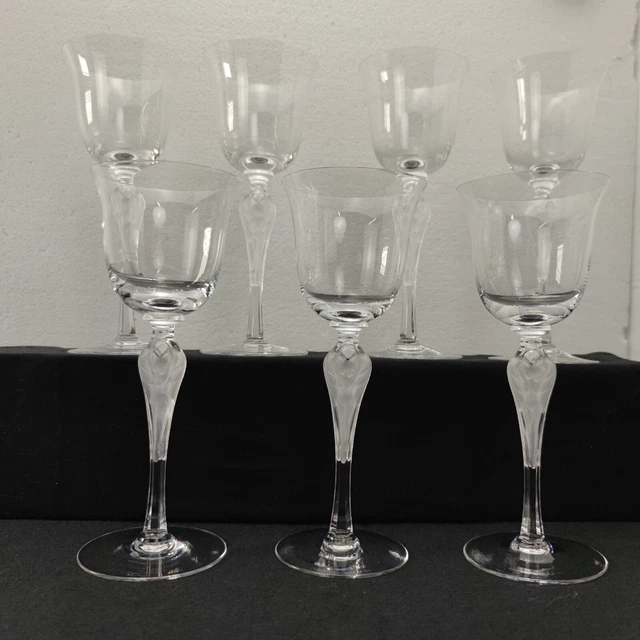 Lot Of 7 Signed Igor Carl Faberge Crystal Wine Glass Ballerina Anna Pavlova FM80 Lot Of 7 Signed Igor Carl Faberge Crystal Wine Glass Ballerina Anna Pavlova FM80