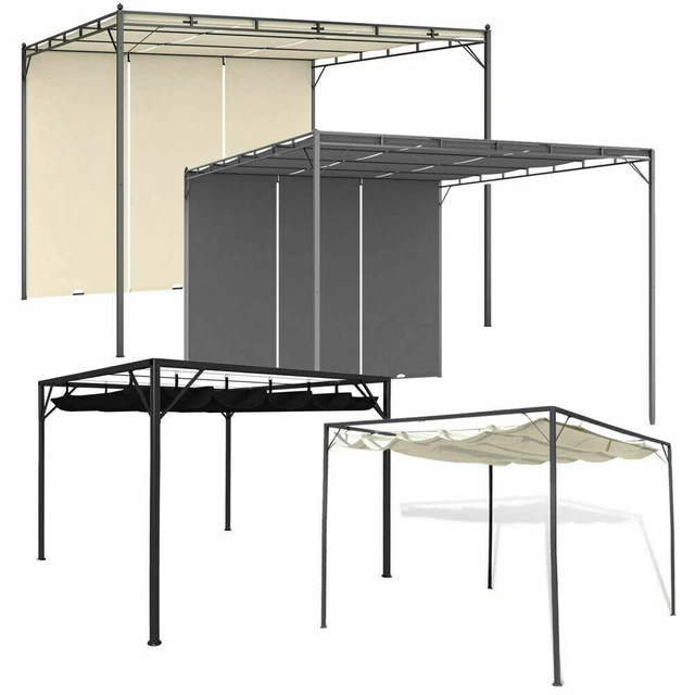 Pavillon Überdachung VidaXL Gartenpavillon Aus Stahl – 215 Cm Hoch