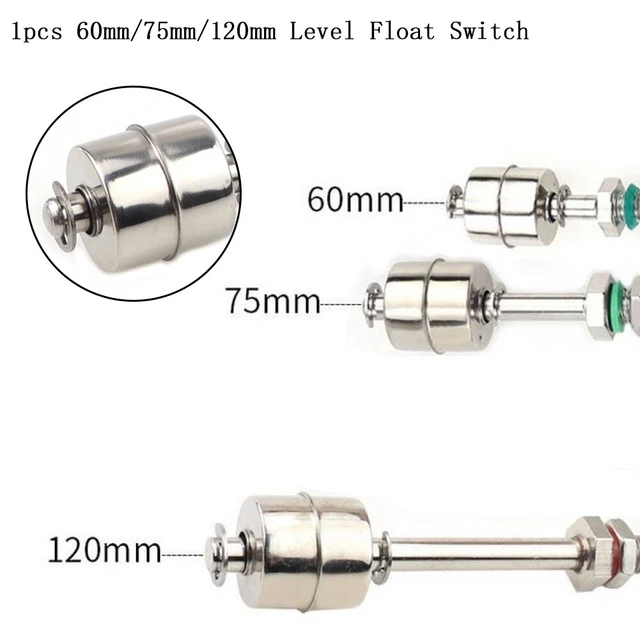 Interrupteur de niveau chimique interrupteur à flotteur 10 kg/cm argent acier i