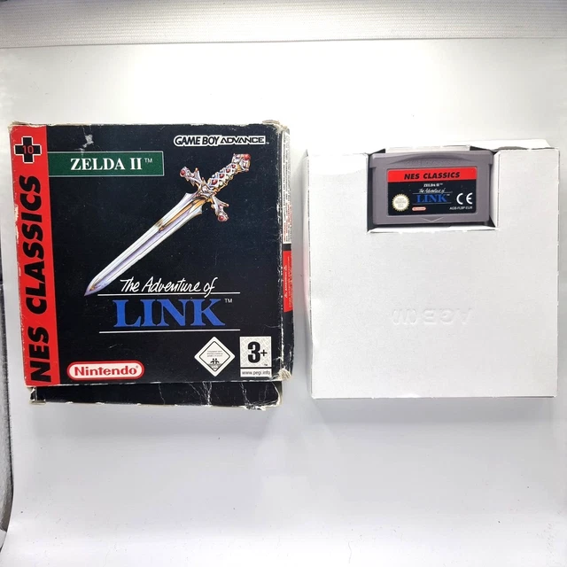 Nintendo Gameboy Advance Zelda 2, The Adventure of Link NES Classics boxed