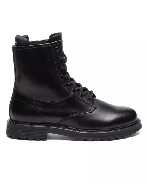 Diesel - Mens Black Leather Lace Up Combat Boots - D-Alabhama Cb PR013