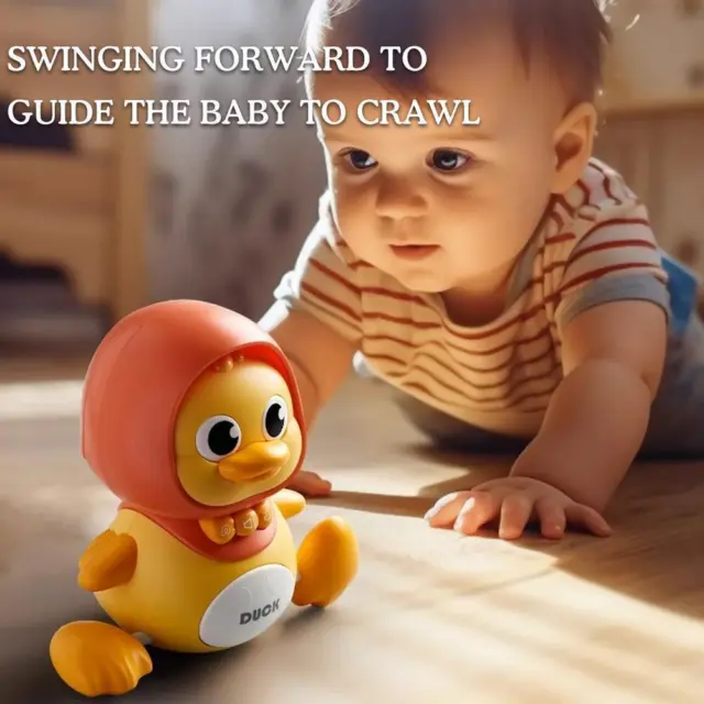 Cute Crawling Walking Duckling Babies Sensory Induction Toy Music Light' I8D2