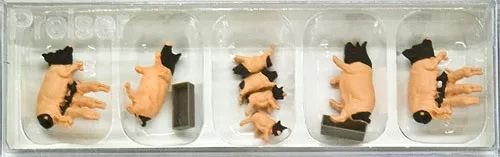 Preiser 10149 H0 Figuren "Schwäbisch Hällische Schweine"  #NEU in OVP##