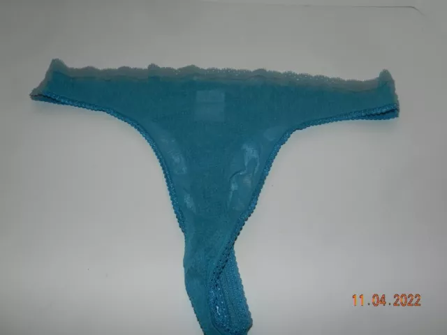 VTG Gilligan & O'Malley thong lace teal womens size 9