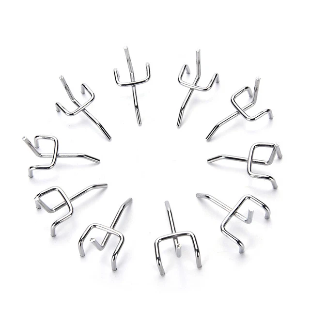 10pcs Metal Peg Board Pegboard Hooks Garage Work Shop Storage Display SteelPL.zo