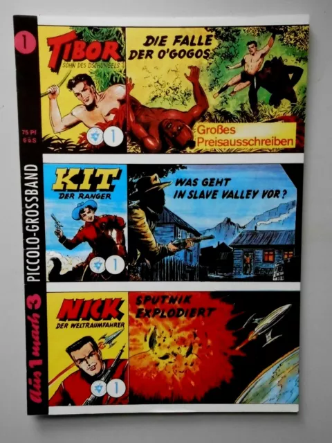 Comic Piccolo Grossband TIBOR  KIT  NICK  Heft Nr.1 - 80 Sammlerausgabe wie neu