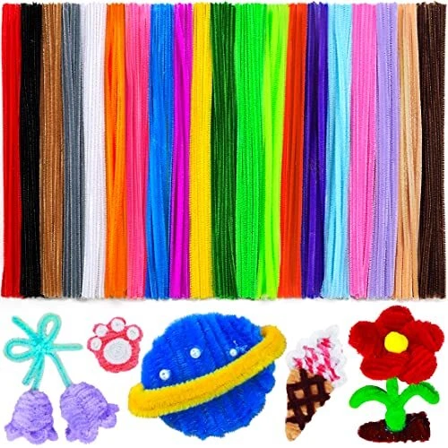 200 piezas limpiador de tuberías limpiadores de tuberías multicolores suministros artesanales 20 colores oruga