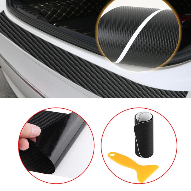 Carbon Fiber Sticker Car Rear Bumper Protector Corner Trim Sticker Accessories