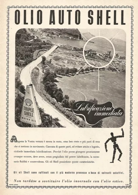 W9384 Triple Shell Motor Oil - Werbung Der 1939 - Old Werbung