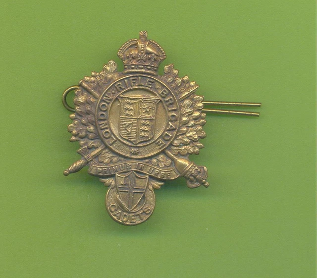 LONDON RIFLE BRIGADE Cadets.brass Army Cap Badge £8.50 - PicClick UK