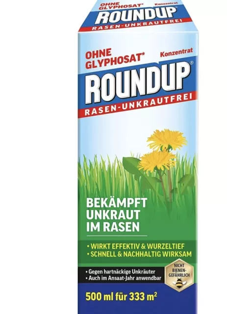 Désherbant 500 ml Roundup herbicide pelouse jardin mauvaise herbe gazon 500 ml