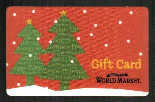 COST PLUS WORLD MARKET Christmas Trees ( 2006 ) Gift Card ( $0 )