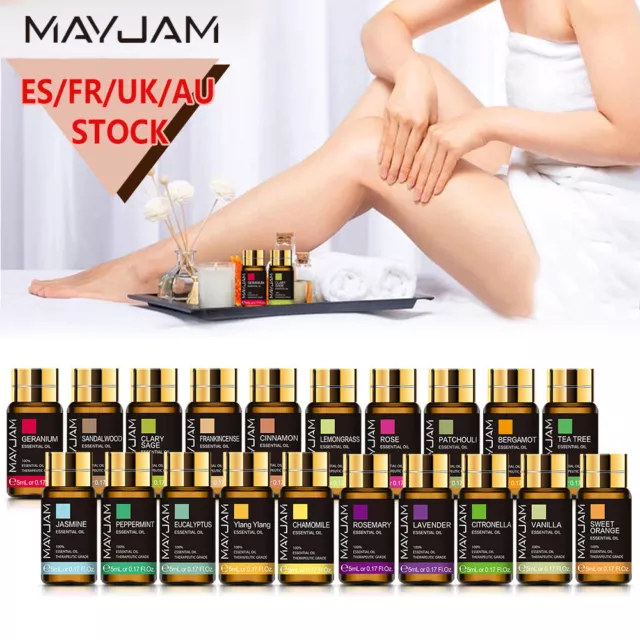 MAYJAM Lavender Pure Essential Oil Aromatherapy Therapeutic  Diffuser Gift Set