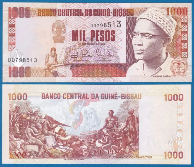 Guinea Bissau 1000 pesos P 13 b 1993 UNC (P-13b)