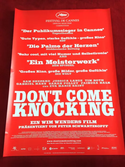 Don't come knocking Kinoplakat Poster A1, Wim Wenders, Jessica Lange, Roth