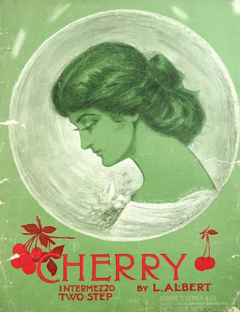 Cherry Intermezzo Two Step Antique Sheet Music 1905 Albert