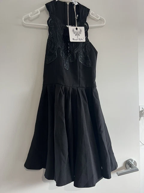 princess polly baby blue dress BNWT ANGEL BIBA 10 Bodysuit Black Raven Feather Detail Shoulders $30.00