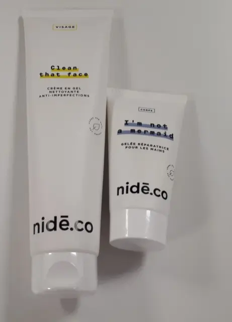 NIDECO Lot de Crème en gel nettoyant 100ml + Gelée réparatrice mains 50ml /EBRG