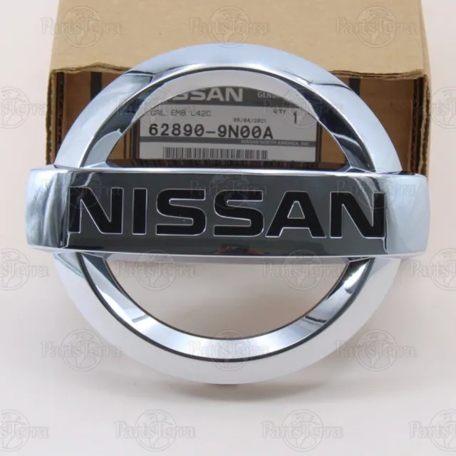 GENUINE Nissan 2009–2015 MAXIMA Front Grille Chrome “NISSAN” Emblem  62890-9N00A