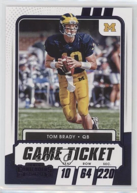2021 Panini Contenders Draft Picks Game Ticket Purple Tom Brady #8