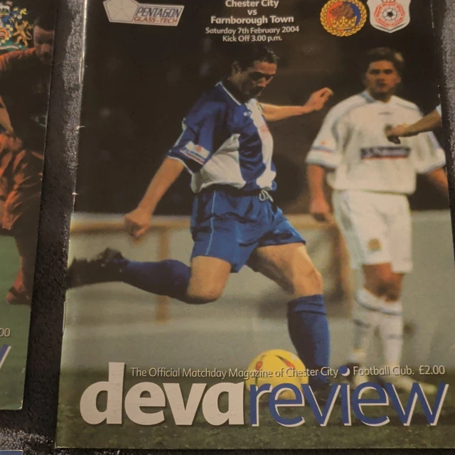 CHESTER CITY DEVA Review Matchday Programme Lot x4 2003-04 Nationwide ...