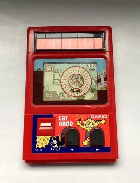 VINTAGE 1983 VERY RARE CASIO - CAT HAND CG-32 - LCD Game (Very