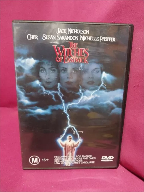 The Witches Of Eastwick - DVD 1987 R4 - Cher, Jack Nicholson - VGC Free Post