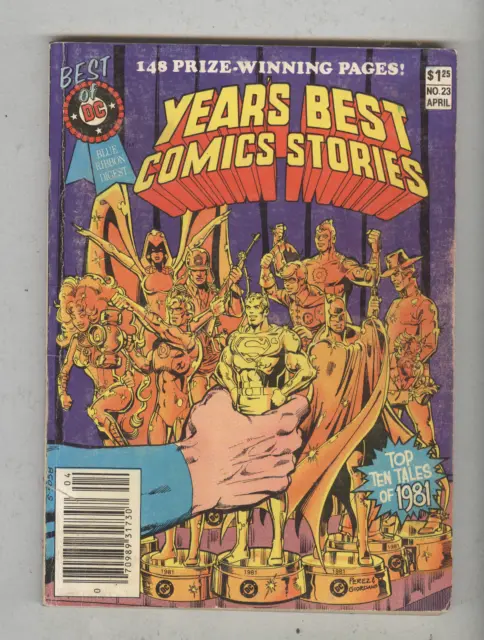 Best of DC Blue Ribbon Digest #23 April 1982 VG Years Best Comic Stories