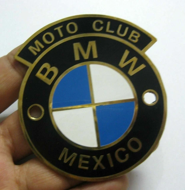 Voiture Badge- Moteur Club BMW Mexico Grill Badge Emblème Logos Métal Email