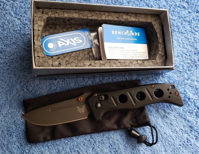 Benchmade, Mini Adamas, Blk G10, CPM-CruWear blade, Pristine cond.. Unused.