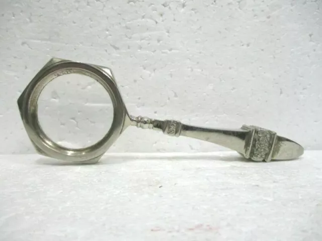 Loupe décorative de bureau en métal chromé