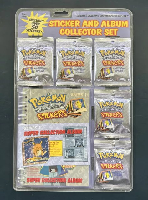 Pokemon Sticker & Album Collector Set Series 1 (1999) Sealed