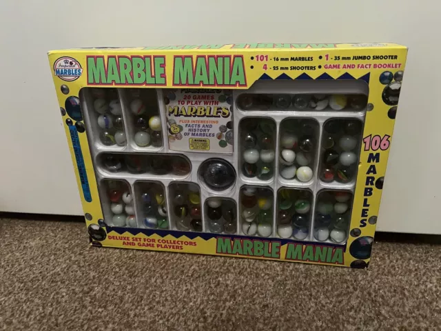 VINTAGE MARBLE MANIA Deluxe Set 1997 By Imperial Marbles BNIP Brand New ...