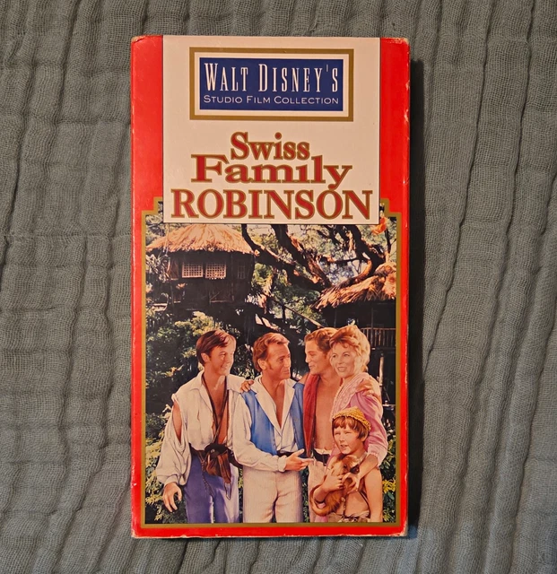 DISNEY STUDIO FILM Collection Swiss Family Robinson VHS 1960 G NTSC Eng ...